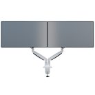 MULTIBRACKETS 2 karos asztali konzol, M Deskmount Gas Spring Dual White (15-27", max.VESA: 100x100 mm, 9 kg)