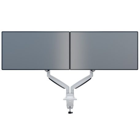 MULTIBRACKETS 2 karos asztali konzol, M Deskmount Gas Spring Dual White (15-27", max.VESA: 100x100 mm, 9 kg)