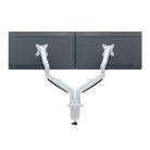 MULTIBRACKETS 2 karos asztali konzol, M Deskmount Gas Spring Dual White (15-27", max.VESA: 100x100 mm, 9 kg)