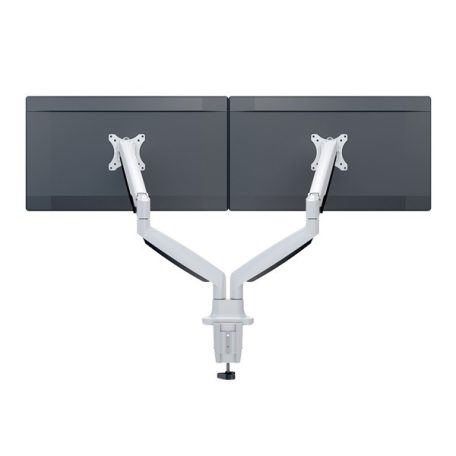 MULTIBRACKETS 2 karos asztali konzol, M Deskmount Gas Spring Dual White (15-27", max.VESA: 100x100 mm, 9 kg)