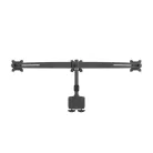 MULTIBRACKETS Asztali konzol (3 képernyős rögzítőkar), M VESA Desktopmount Triple Desk Clamp 15-24" (max.VESA:100x100mm)