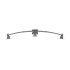 MULTIBRACKETS Asztali konzol (3 képernyős rögzítőkar), M VESA Desktopmount Triple Desk Clamp 15-24" (max.VESA:100x100mm)