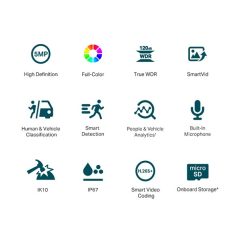   TP-LINK IP Kamera kültéri éjjellátó 5 Megapixel, 2.8mm Objektív, VIGI C250(2.8MM)