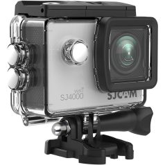   SJCAM Action Camera SJ4000 WiFi, Silver,  4K, 30m, 12 MP, vízálló tokkal, LCD kijelző 2.0, időzítő funkció, lassítás