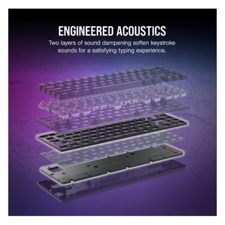 CORSAIR Vezetékes Billentyűzet Gaming, K65 PRO MINI RGB 65%, Optical-Mechanical, US, szürke