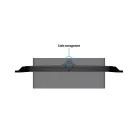 MULTIBRACKETS Forgatható asztali állvány, M VESA Tablestand Turn X-Large MAX 800x400 Black (60-75", 50 kg)