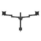 MULTIBRACKETS 2 karos asztali konzol, M VESA Deskmount Officeline Dual Black (15-30", max.VESA: 100x100 mm, 7 kg)