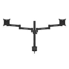   MULTIBRACKETS 2 karos asztali konzol, M VESA Deskmount Officeline Dual Black (15-30", max.VESA: 100x100 mm, 7 kg)