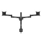 MULTIBRACKETS 2 karos asztali konzol, M VESA Deskmount Officeline Dual Black (15-30", max.VESA: 100x100 mm, 7 kg)