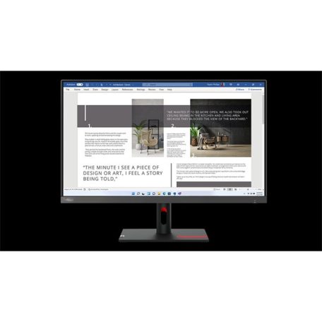LENOVO Monitor - ThinkVision S27i-30; 27" FHD, 1920x1080 IPS, 16:9, 1300:1, 300cd/m2, 6ms, HDMI, VGA