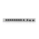 ZYXEL Switch 8x1000Mbps + 2x2500Mbps + 2xSFP+ Nem Menedzselhető, XGS1010-12-ZZ0102F