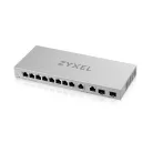 ZYXEL Switch 8x1000Mbps + 2x2500Mbps + 2xSFP+ Web Menedzselhető, XGS1210-12-ZZ0102F