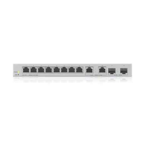 ZYXEL Switch 8x1000Mbps + 2x2500Mbps + 2xSFP+ Web Menedzselhető, XGS1210-12-ZZ0102F
