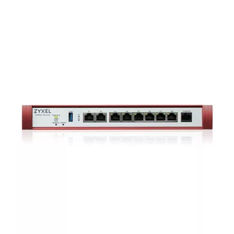 ZYXEL Tűztfal 1x2.5-GbE port + 6x1-GbE +1xPOE+ 1xUSB 3.0 + 1konzol port, USGFLEX200HP-EU0101F