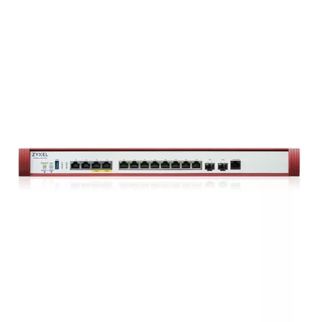 ZYXEL Tűzfal 2x10-GbE port(2xPOE+) + 2x2.5-GbE + 8x1-GbE + 2x10-GbE SFP+ 1xUSB 3.0 +1konzol port + 1 év Security Bundle