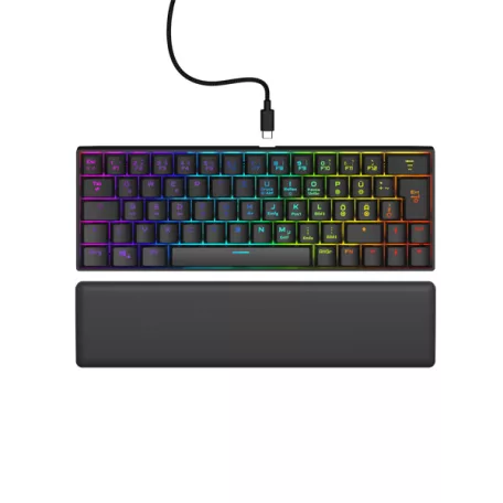 URAGE by HAMA 217828, GAMING URAGE EXODUS 760TKL MECHANIKUS MINI BILLENTYŰZET, RGB, RED SWITCH, FEKETE