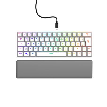 URAGE by HAMA 217829, GAMING URAGE EXODUS 760TKL MECHANIKUS MINI BILLENTYŰZET, RGB, RED SWITCH, FEHÉR
