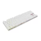 WHITE SHARK WS GK-2106W/R-US COMMANDOS fehér mechanikus angol (red switch) gamer billentyűzet