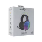 WHITE SHARK FIREFLY-B, GH-2342-B gamer fejhallgató, fekete/RGB, (3.5 Jack)