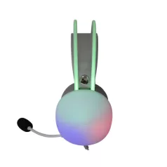   WHITE SHARK FIREFLY-W, GH-2342-W gamer fejhallgató, fehér/RGB, (3.5 Jack)