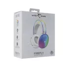 WHITE SHARK FIREFLY-W, GH-2342-W gamer fejhallgató, fehér/RGB, (3.5 Jack)