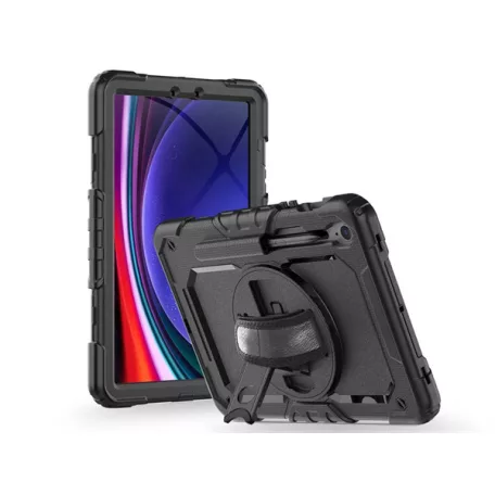 Tech-Protect Solid ütésálló tok Galaxy Tab S9 FE/S10 FE/S10 LITE 10.9 kijelzővédővel - fekete - ECO