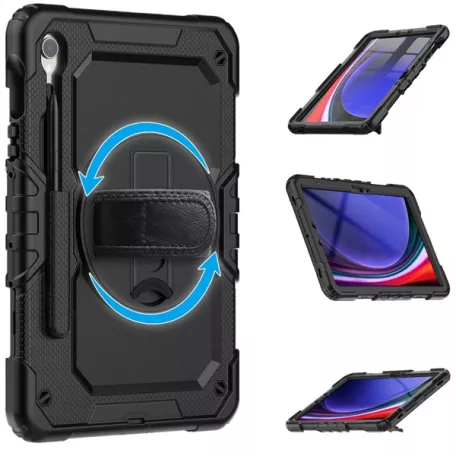 Tech-Protect Solid ütésálló tok Galaxy Tab S9 FE/S10 FE/S10 LITE 10.9 kijelzővédővel - fekete - ECO