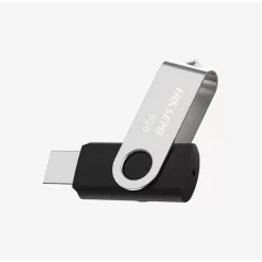   HIKSEMI Pendrive 16GB M200S "Rotary" U3 USB 3.0, Szürke-Fekete (HIKVISION)