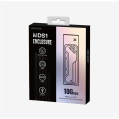   HIKSEMI Külső Ház M.2 SSD NVMe & SATA Alumínium ház, USB 3.2/Type-C (10Gbps), Sötét Szürke (HIKVISION)
