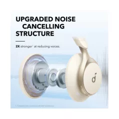   ANKER Vezeték Nélküli Fejhallgató, Soundcore Space One, Aktív Zajszűrő, latte cream - A3035G21