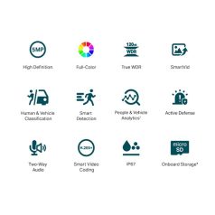   TP-LINK IP Kamera kültéri színes éjjellátó 5 Megapixel, 6mm Objektív, VIGI C350(6MM)