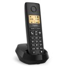 GIGASET DECT telefon, PURE 100, fekete