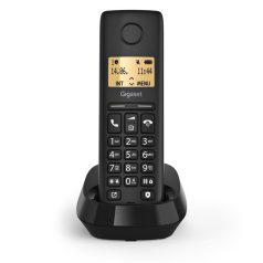 GIGASET DECT telefon, PURE 100, fekete