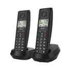 GIGASET DECT telefon, PURE 200 Duo, fekete