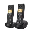 GIGASET DECT telefon, PURE 200 Duo, fekete