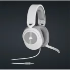 CORSAIR Vezetékes Headset, HS55 Gaming, Ultrakönnyű, Jack dugós, fehér