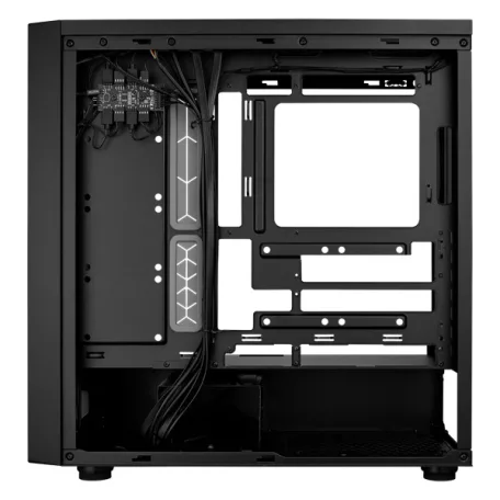 COOLER MASTER Ház ATX MasterBox 600, Tápegység nélkül, Üvegfalú, fekete