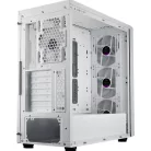 COOLER MASTER Ház ATX MasterBox 600, Tápegység nélkül, Üvegfalú, fehér