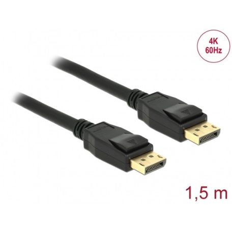 DELOCK kábel DisplayPort 2.0 male / male összekötő 10K 60Hz 54 Gbps 3m