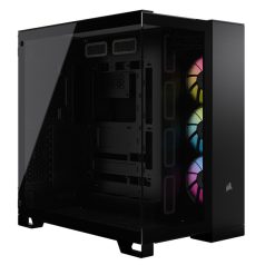   CORSAIR Ház ATX iCUE LINK 6500X RGB, Tápegység nélkül, Edzett Üveg, fekete