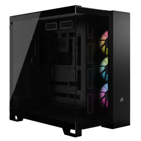CORSAIR Ház ATX iCUE LINK 6500X RGB, Tápegység nélkül, Edzett Üveg, fekete