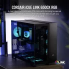 CORSAIR Ház ATX iCUE LINK 6500X RGB, Tápegység nélkül, Edzett Üveg, fekete