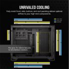 CORSAIR Ház Micro-ATX 2500D AIRFLOW, Tápegység nélkül, Edzett Üveg, fekete