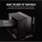 CORSAIR Ház Micro-ATX 2500D AIRFLOW, Tápegység nélkül, Edzett Üveg, fekete
