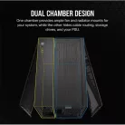 CORSAIR Ház Micro-ATX 2500X, Tápegység nélkül, Edzett Üveg, fekete