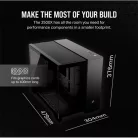 CORSAIR Ház Micro-ATX 2500X, Tápegység nélkül, Edzett Üveg, fekete