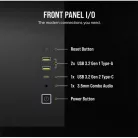 CORSAIR Ház Micro-ATX 2500X, Tápegység nélkül, Edzett Üveg, fekete