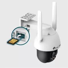   TP-LINK IP & Wi-Fi-s Kamera kültéri éjjellátó 4 Megapixel, 4mm Objektív 3G/4G SIM slot, VIGI C540-4G(4MM)