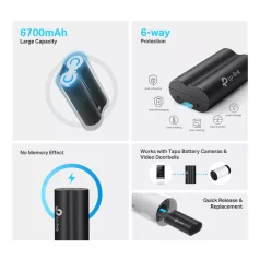   TP-LINK Akkumulátor Pack (TAPO kamerához és kaputelefonhoz), TAPO A100