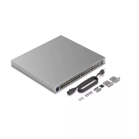 UBiQUiTi Switch 48x1000Mbps + 4x10000Mbps SFP+, Menedzselhető, Rackes - USW-PRO-48